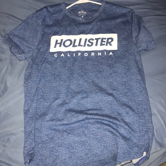 blue hollister shirt